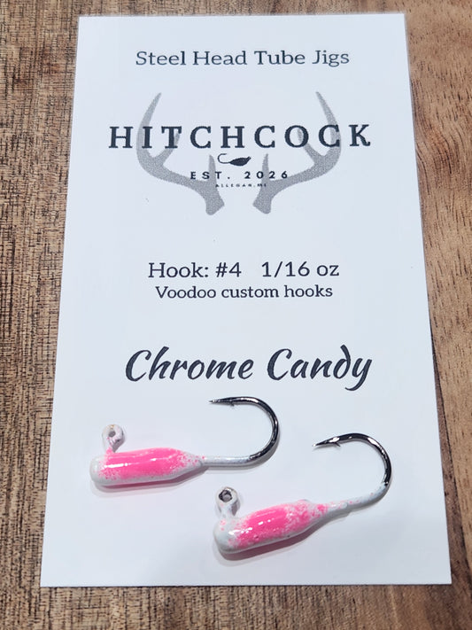Steelhead Jig- Chrome Candy